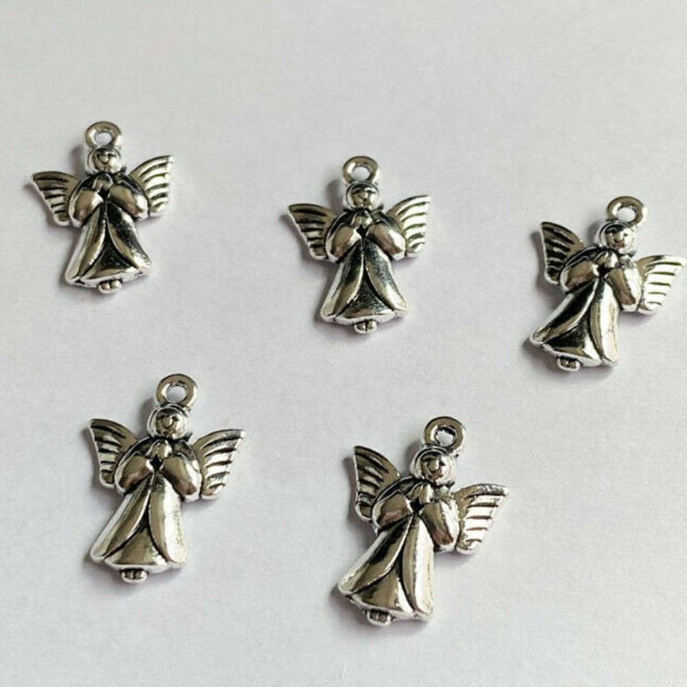 5 • Praying Angel Charms Pendant • DIY Jewelry - Picture 1 of 2